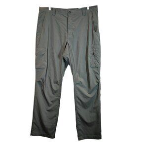 Columbia Mens 38x32 Gray Cargo Pants Zipper Pocket Lightweight gorpcore Spf 40+